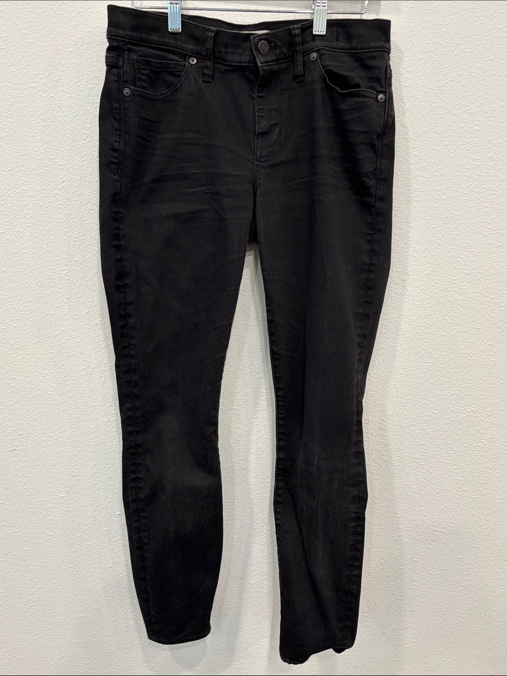 Madewell Women Faded Black Skinny Jeans Size 30
